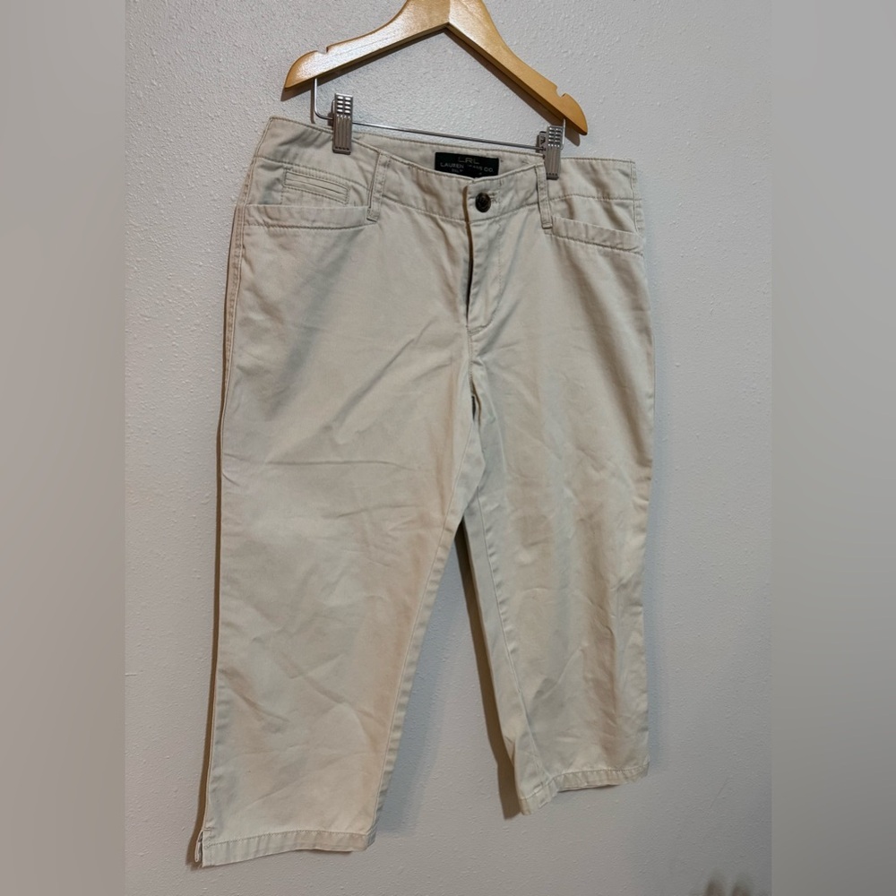 Ralph Lauren, Lauren jeans co capri pants size 4 tan
